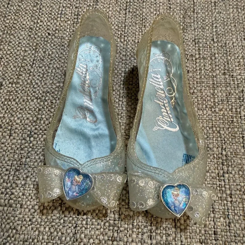 Disney Cinderella Accessories Glass Shoes 7/8, Tiara, White Gloves